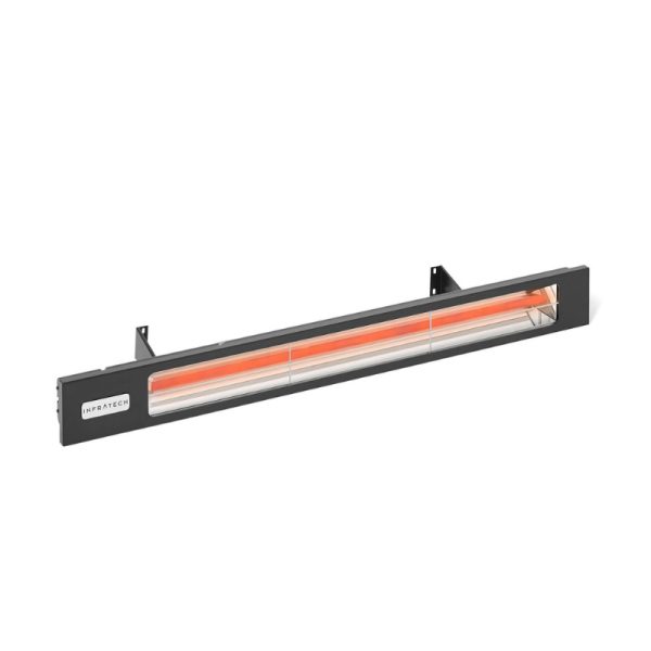 Infratech infrared heater with a sleek design and warm orange glow, ideal for outdoor and indoor heating solutions.
