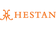 Hestan logo featuring a stylized letter "H" in orange, representing high-quality culinary products.