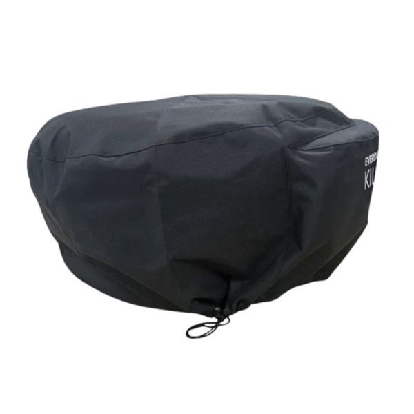 Black waterproof cover for outdoor furniture, designed to protect against weather elements.