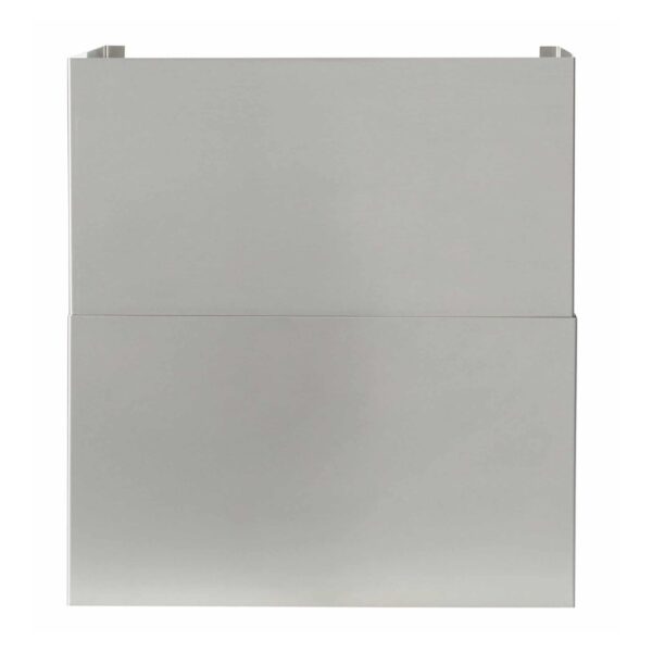 Modern gray kitchen cabinet with a sleek design and two storage compartments. Ideal for contemporary home decor and organization.