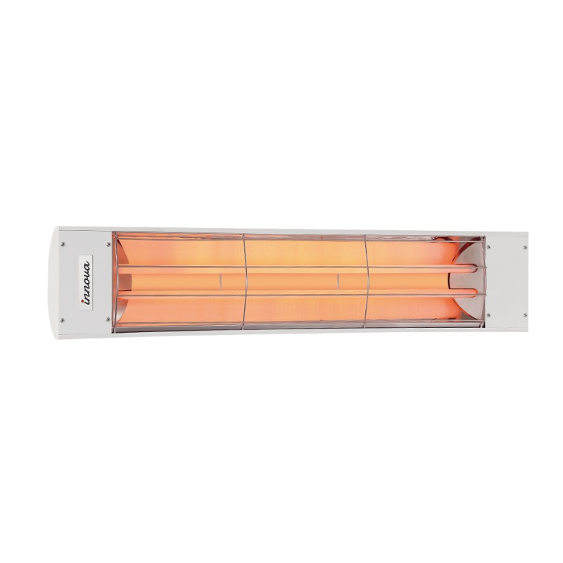 xr:d:DAFfEOL1lDk:29,j:2217594756,t:23040519 Infrared wall-mounted heater with a sleek design and glowing heating elements, ideal for indoor and outdoor use.