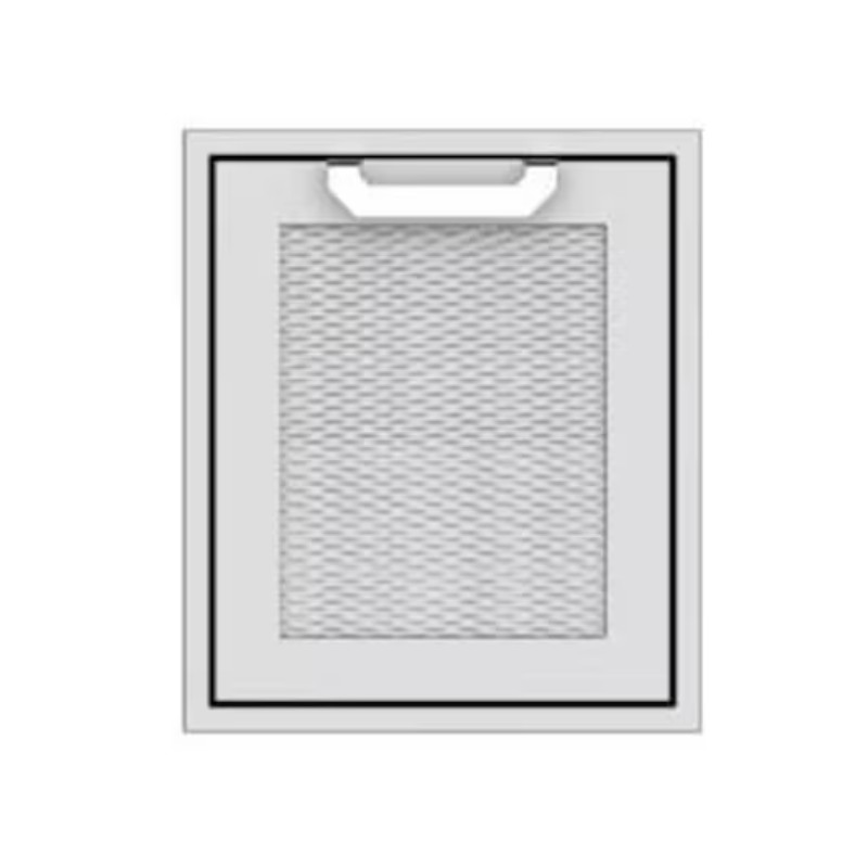Metal mesh filter with a handle, designed for air or grease filtration in kitchen hoods.