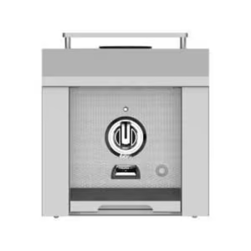 Compact countertop ice maker with a front access panel and a sleek design, ideal for home or office use.