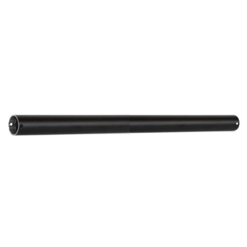 c1be995a-99c2-49fd-b351-c7b7c70ee895.jpg Black metal pipe with a smooth exterior and a connector end, suitable for various industrial applications.