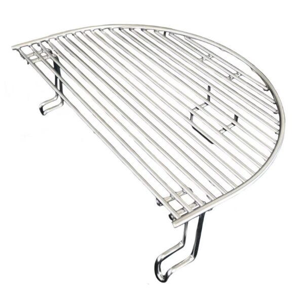 Stainless steel grill rack designed for optimal heat distribution and cooking efficiency, suitable for various grill models.