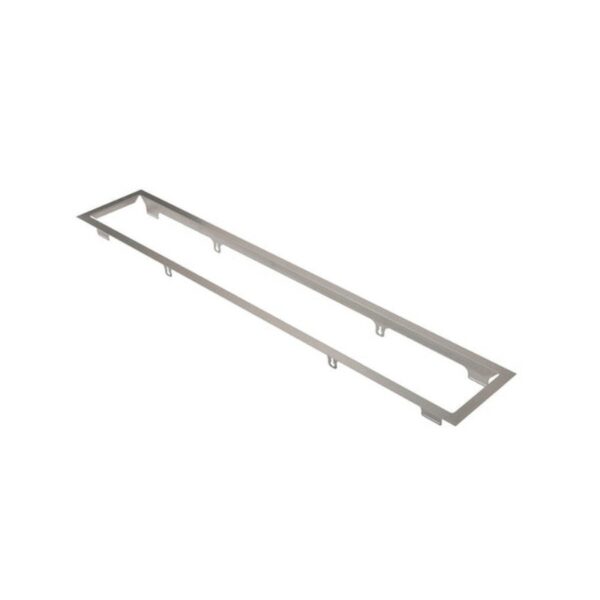 Stainless steel frame for sink installation, designed for durability and secure fitting. Ideal for kitchen or bathroom renovations.