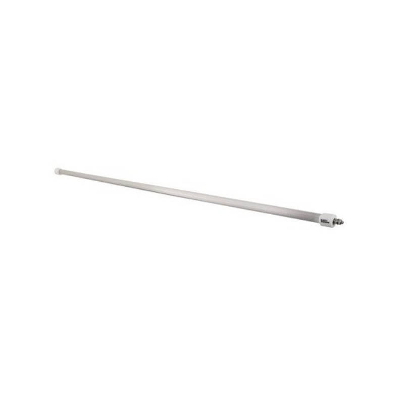 Stainless steel antenna mast for improved signal reception and durability.