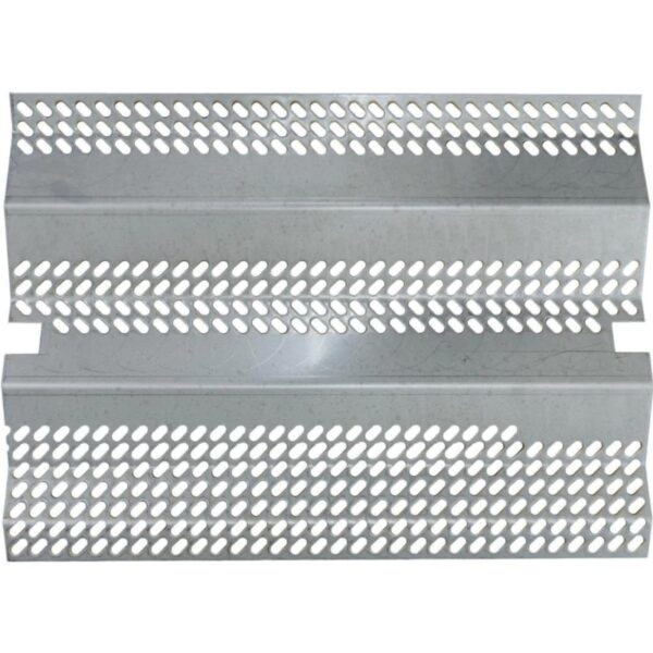 Metal perforated metal sheets, used for construction and ventilation, featuring evenly spaced holes for airflow and light.