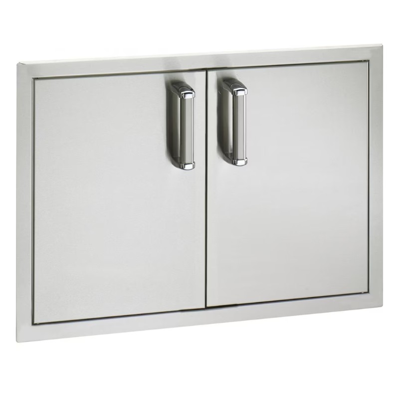 ff168960-0a4e-4246-9fa3-a298466d379c.jpg Stainless steel outdoor kitchen cabinet doors with sleek handles for modern design.