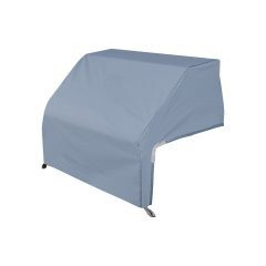 Durable light blue outdoor furniture cover designed to protect against weather elements.