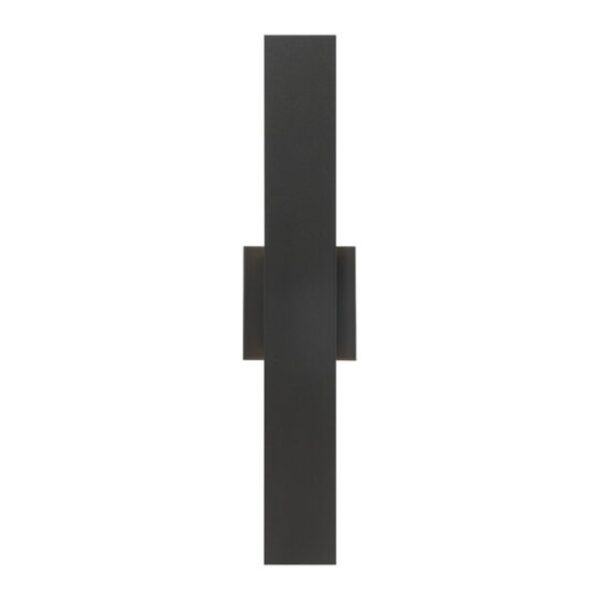 Minimalist black door handle with a sleek rectangular design, ideal for modern interior decor.