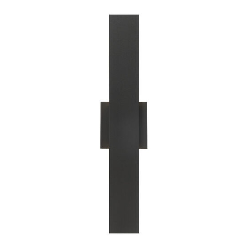 Minimalist black door handle with a sleek rectangular design, ideal for modern interior decor.