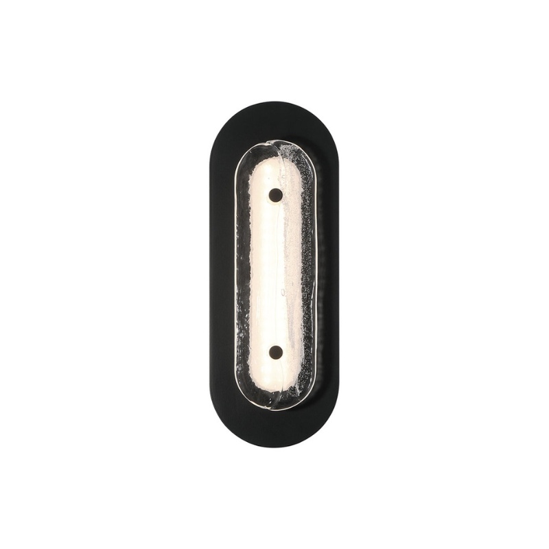 e56ff5ad-c388-460d-809a-91e8830e714e.jpg Black oval mounting plate with a central white strip and two holes for screws, designed for secure installation.