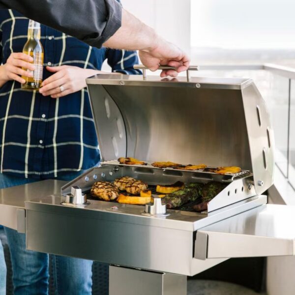 Coyote 18-Inch Freestanding Electric Grill - 1300 W - Stainless Steel (C1EL120SM-FS) - Image 5