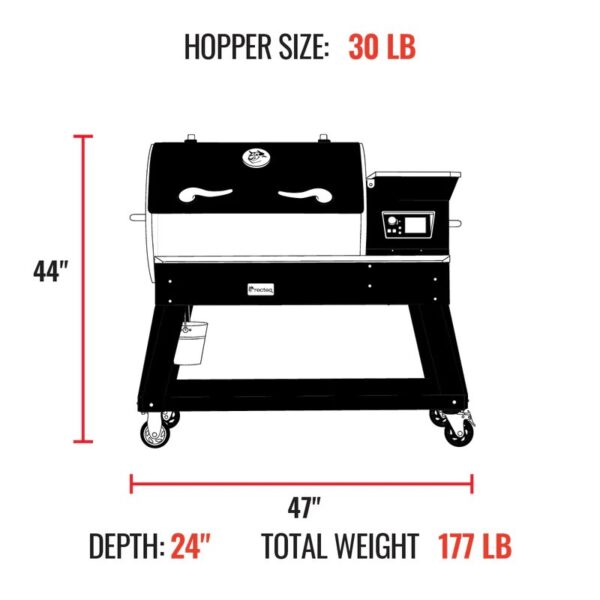 Recteq Deck Boss 800 Portable Grill/Smoker (RT-800DB) - Image 4