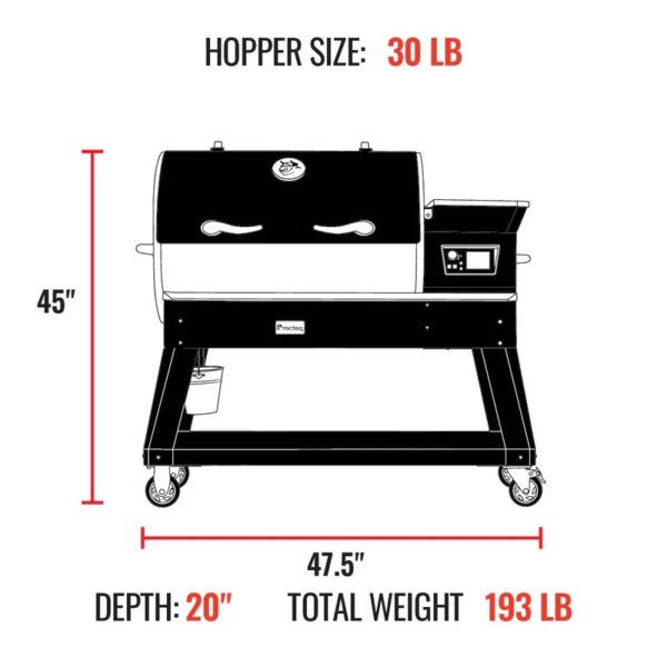 Recteq Backyard Beast 1200 Wood Pellet/Smoker (RT-1200BB) - Image 5