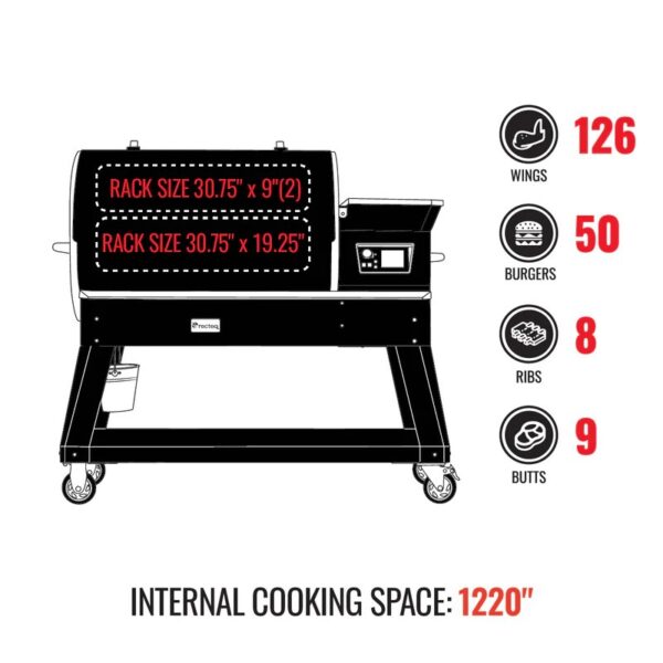 Recteq Backyard Beast 1200 Wood Pellet/Smoker (RT-1200BB) - Image 4