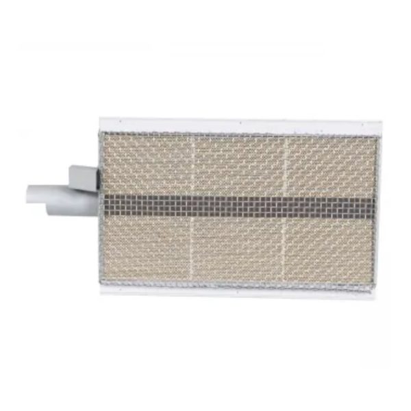 Air filter with a rectangular design, featuring a mesh surface and a gray connector on one side, ideal for enhancing indoor air quality.