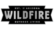 Logo of Wildfire Outdoor Living, established in Arizona, featuring a bold design with the brand name prominently displayed.